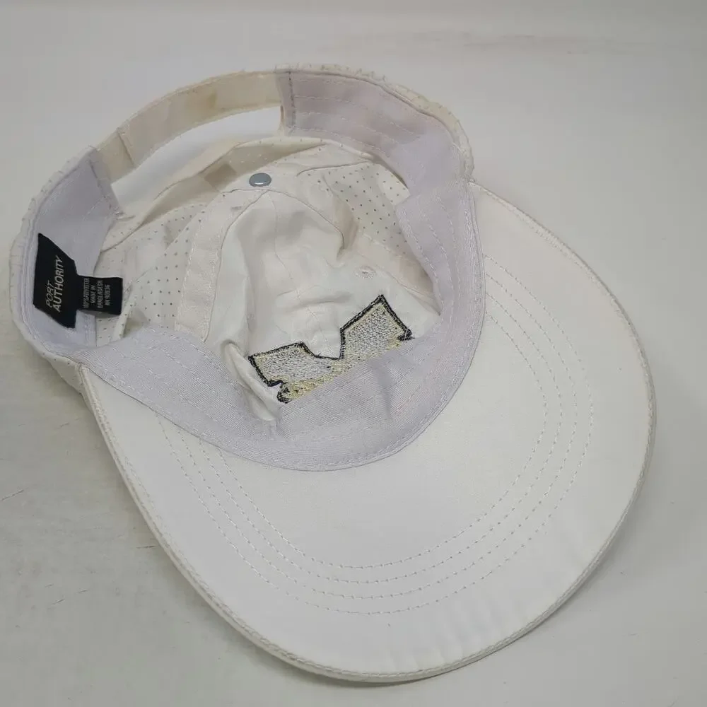 Port Authority Vikings White Baseball Cap One Size Strapback Polyester Mesh Hat